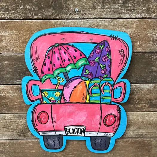 Beach Truck Door Hanger
