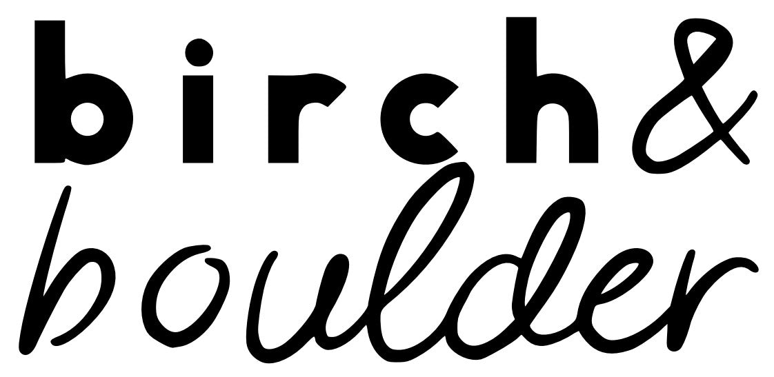 Birch and Boulder