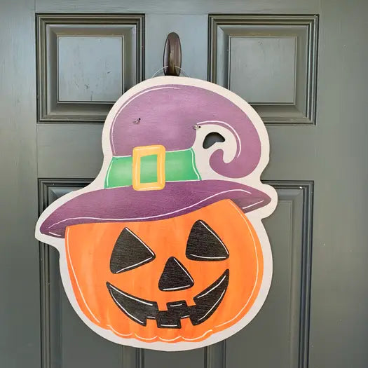 Jack-o-Lantern Door Hanger