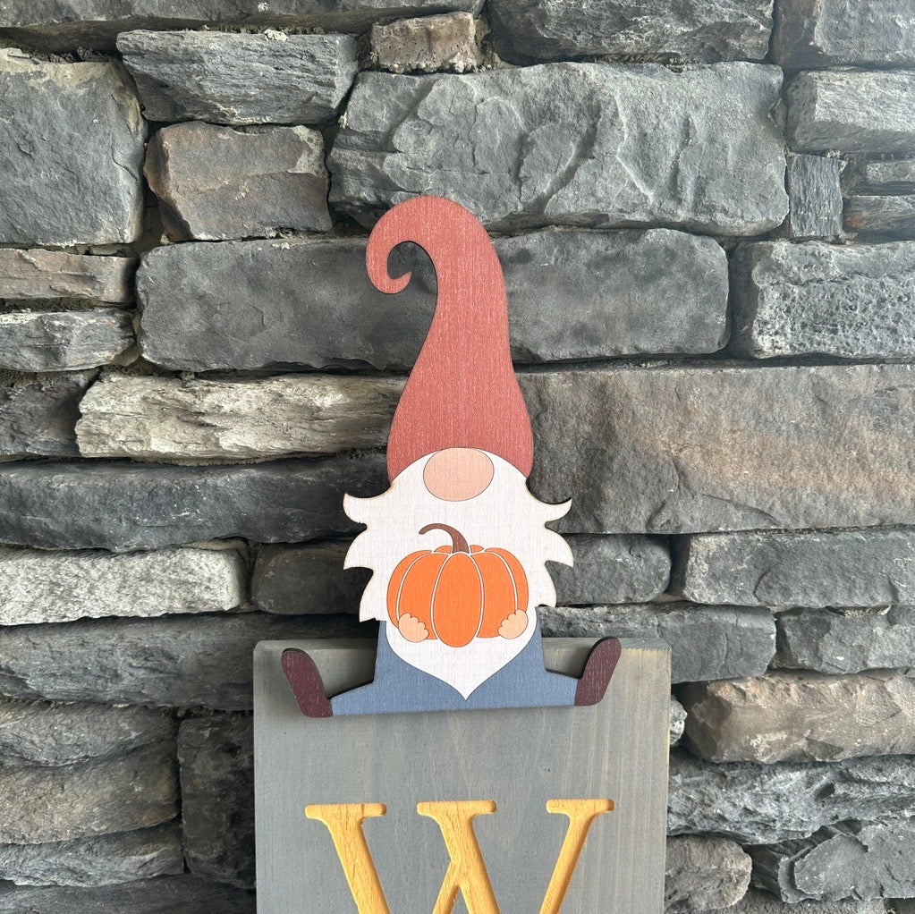 Pumpkin Gnome Topper