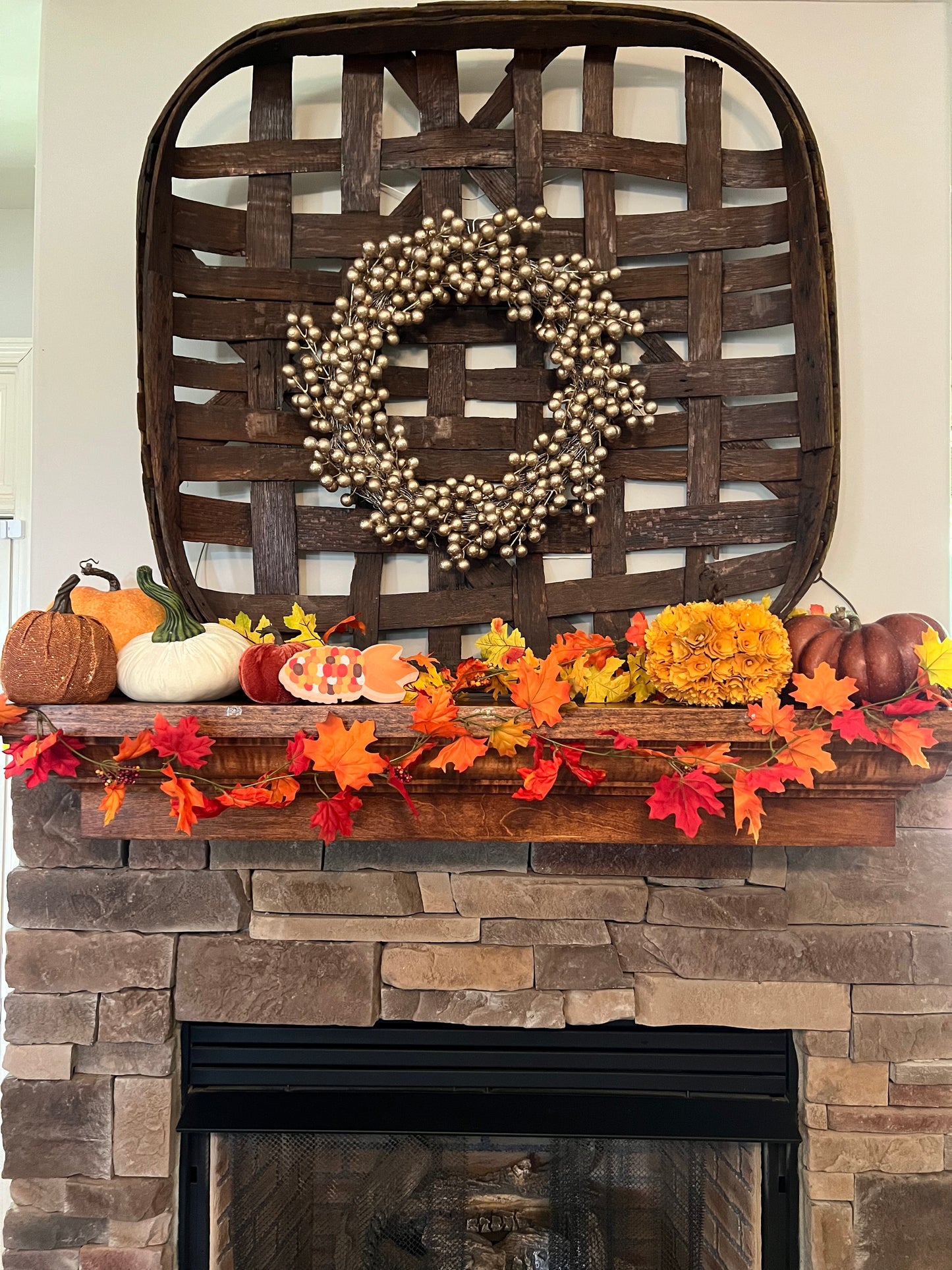 Fall Corn Cob Table Topper