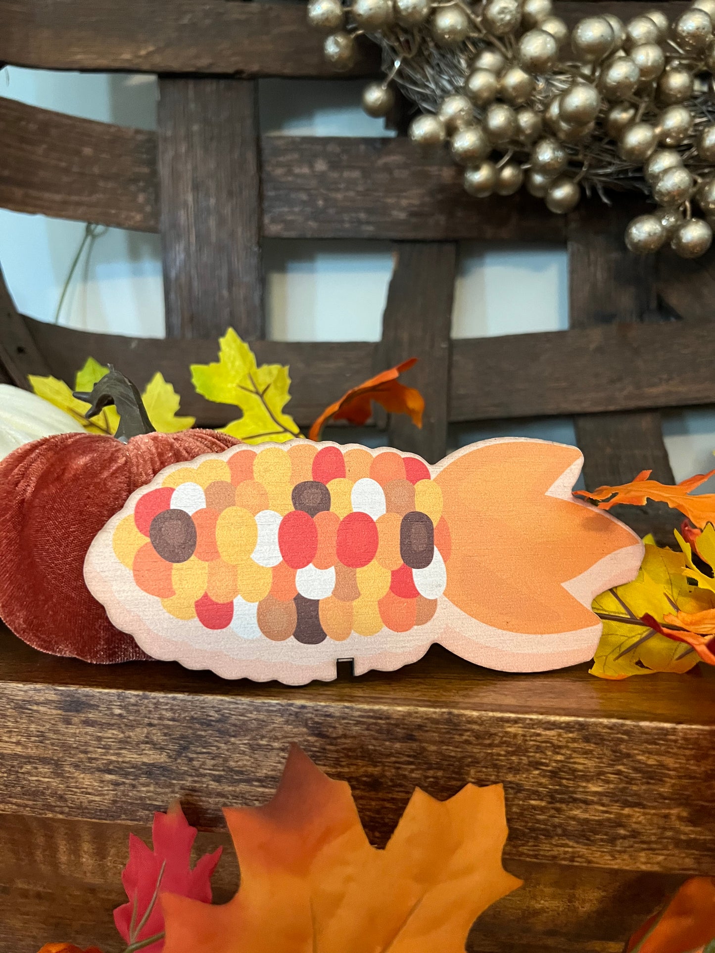 Fall Corn Cob Table Topper