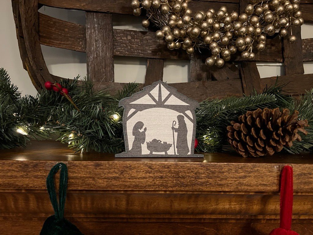 Nativity Scene Table Topper