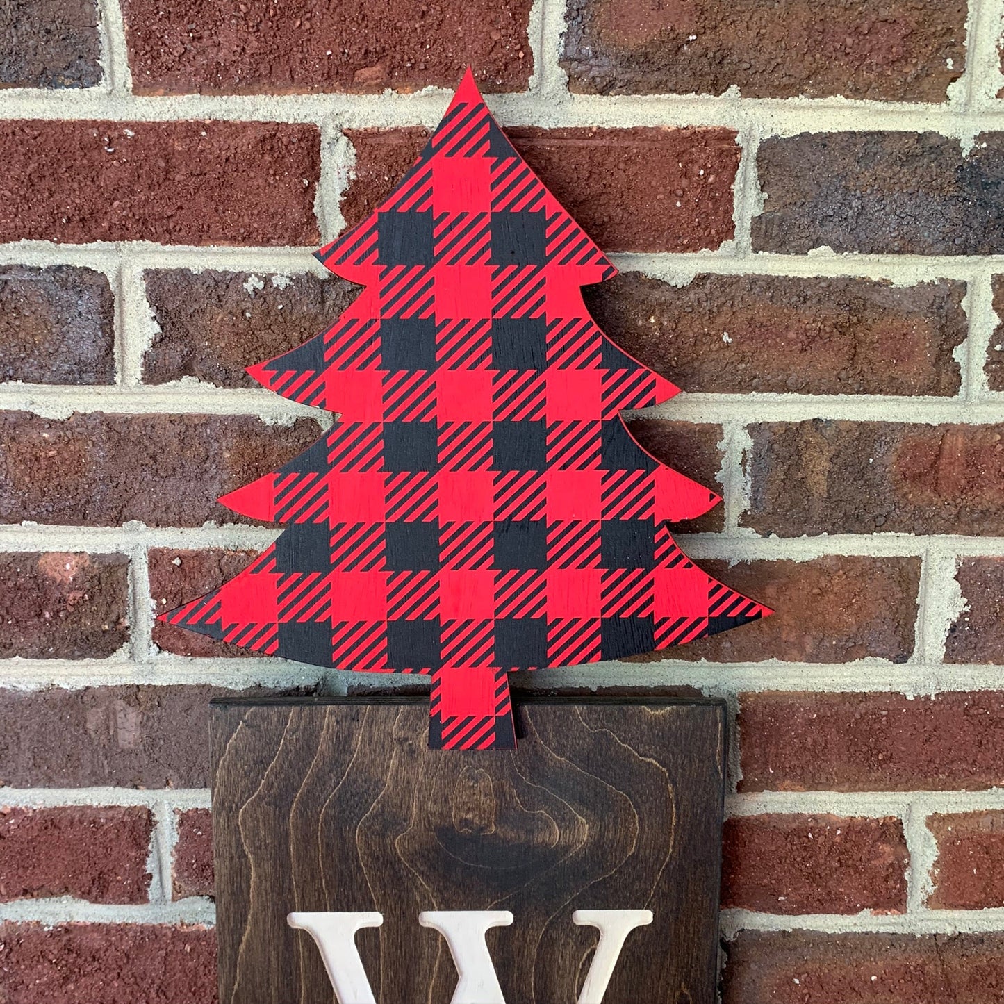 Buffalo Plaid Tree Topper