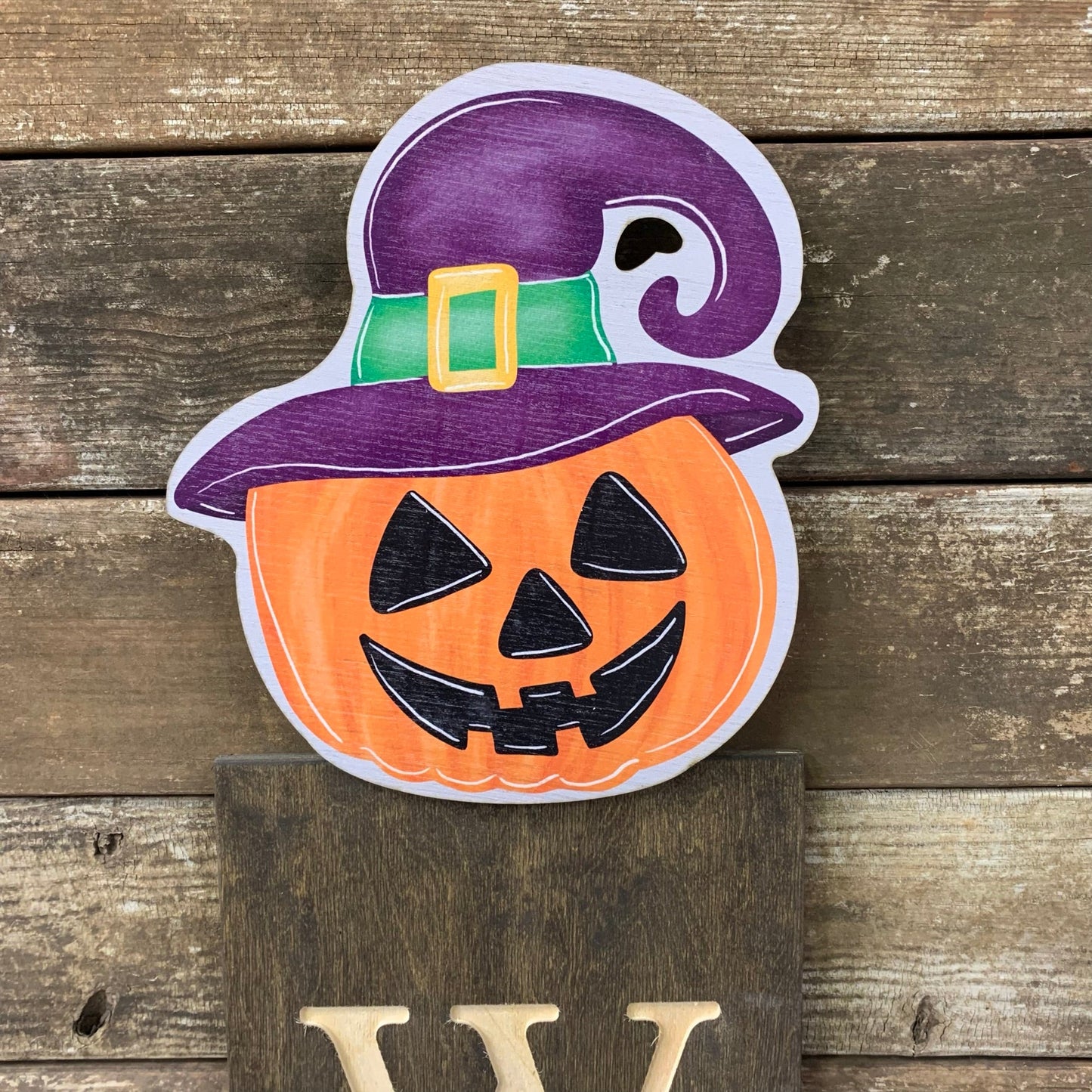 Jack-o-lantern Witch Topper