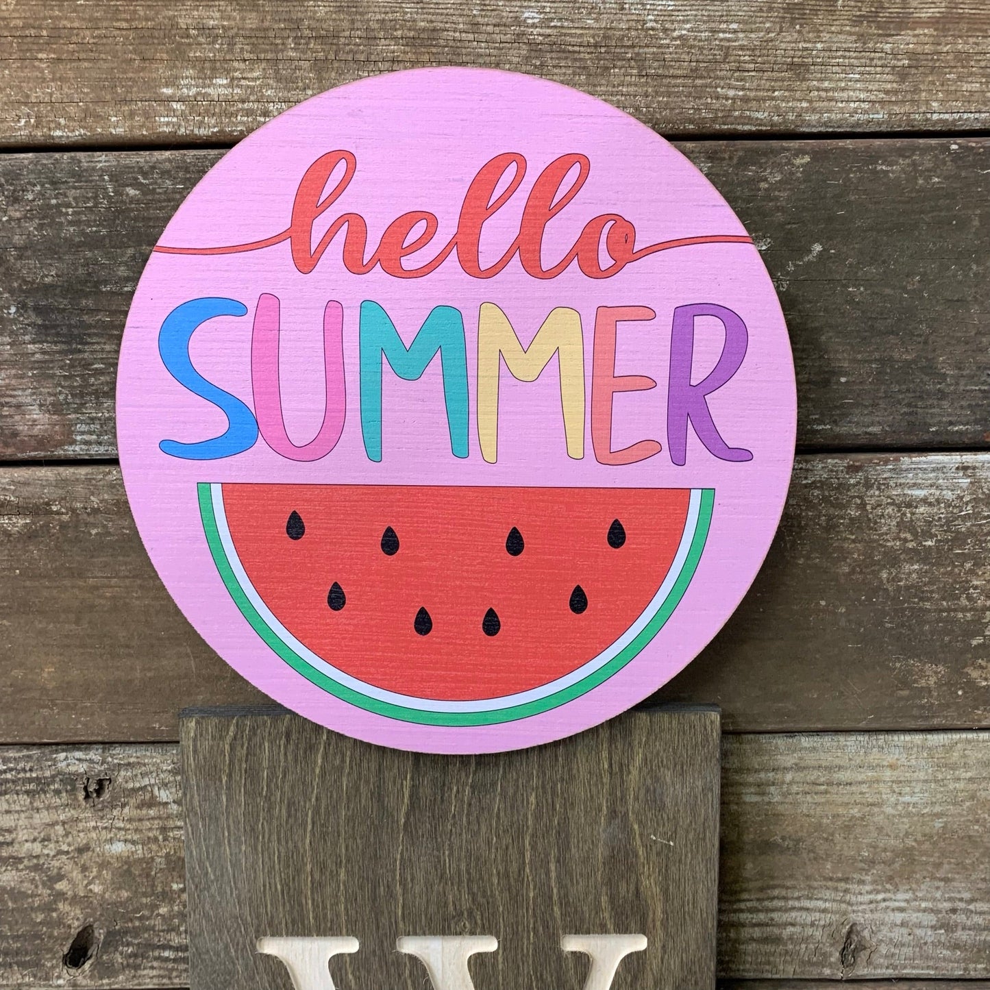 Hello Summer Watermelon Topper