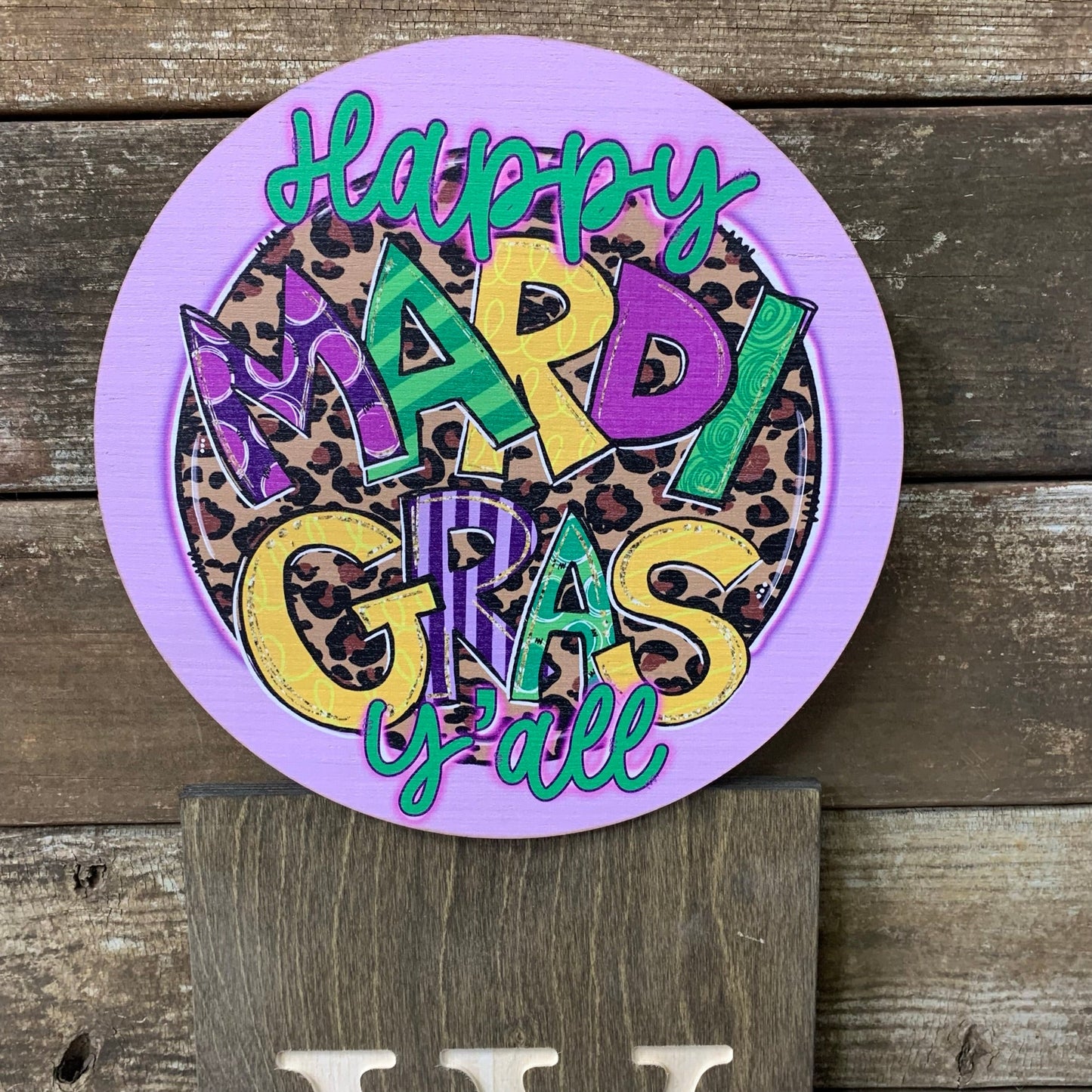 Happy Mardi Gras Topper