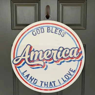 America Retro Door Hanger