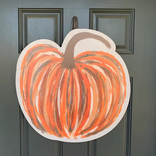 Artistic Pumpkin Door Hanger
