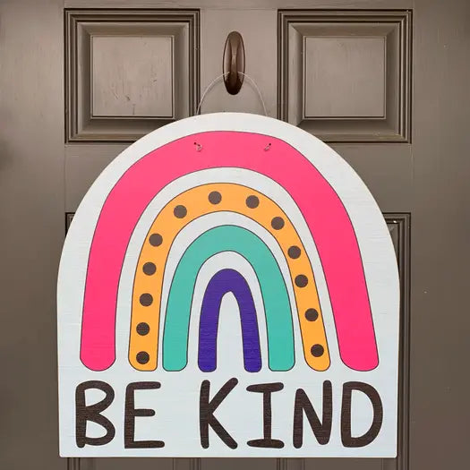 Be Kind Rainbow Door Hanger