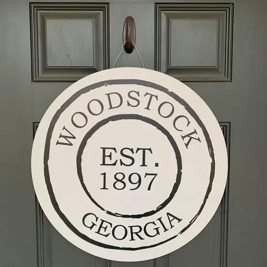 Custom City Stamp Door Hanger