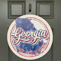 Georgia Retro Door Hanger
