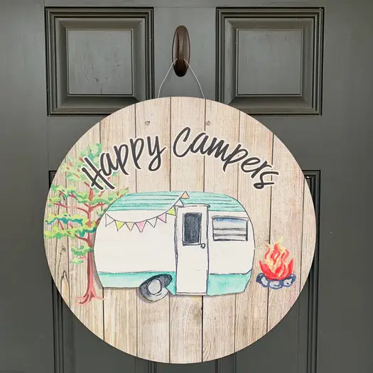 Happy Camper Door Hanger