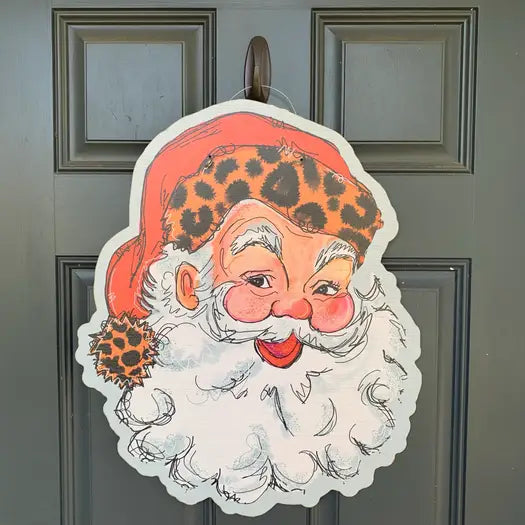 Vintage Santa Door Hanger