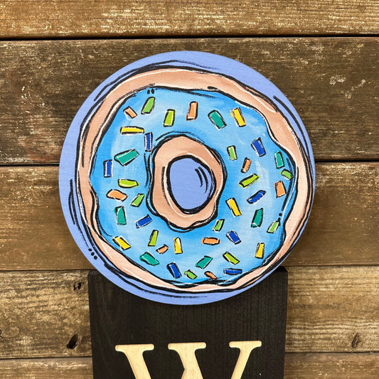 Blue Donut Topper