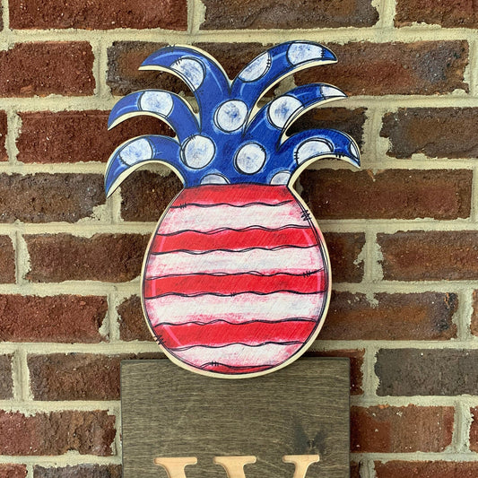 Patriotic Pineapple Topper