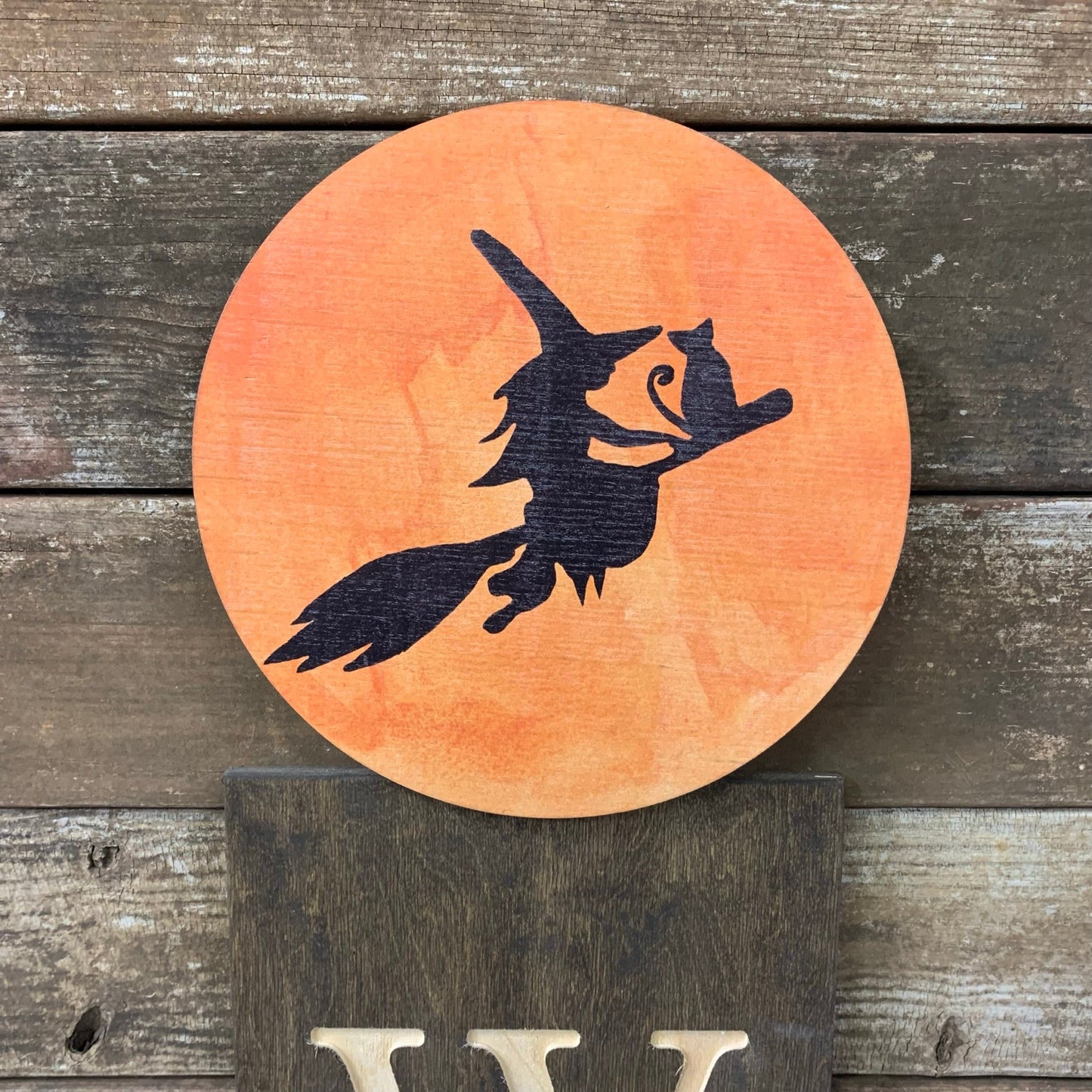 Orange Moon Witch Topper