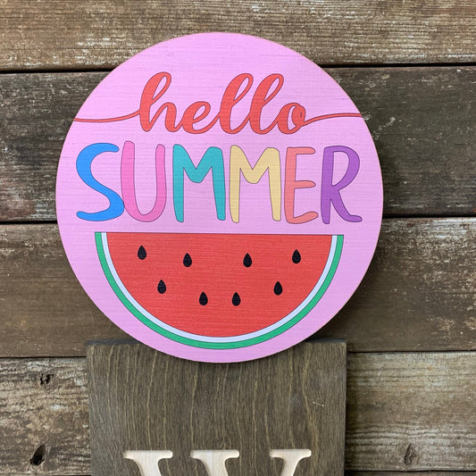 Hello Summer Watermelon Topper